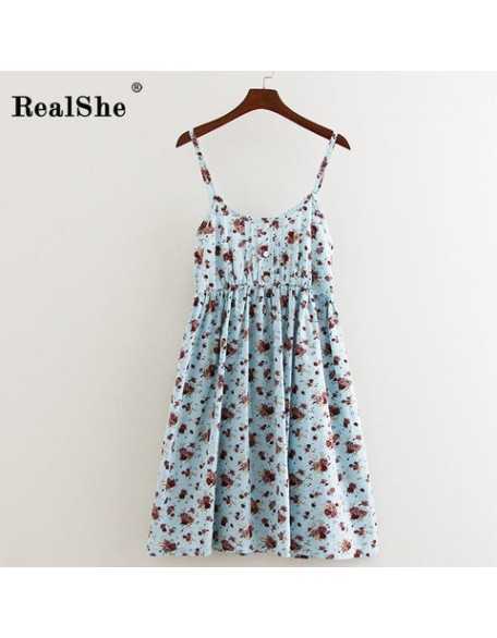 Cotton Bohemian Dress Sleeveless Spaghetti Strap Dress