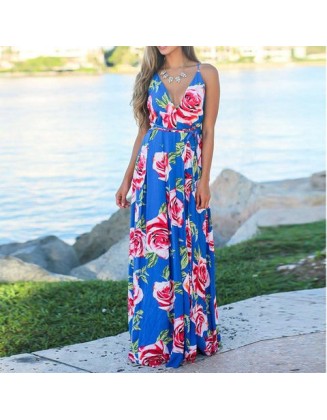 Floral Print  Boho Sexy party night Long Dress